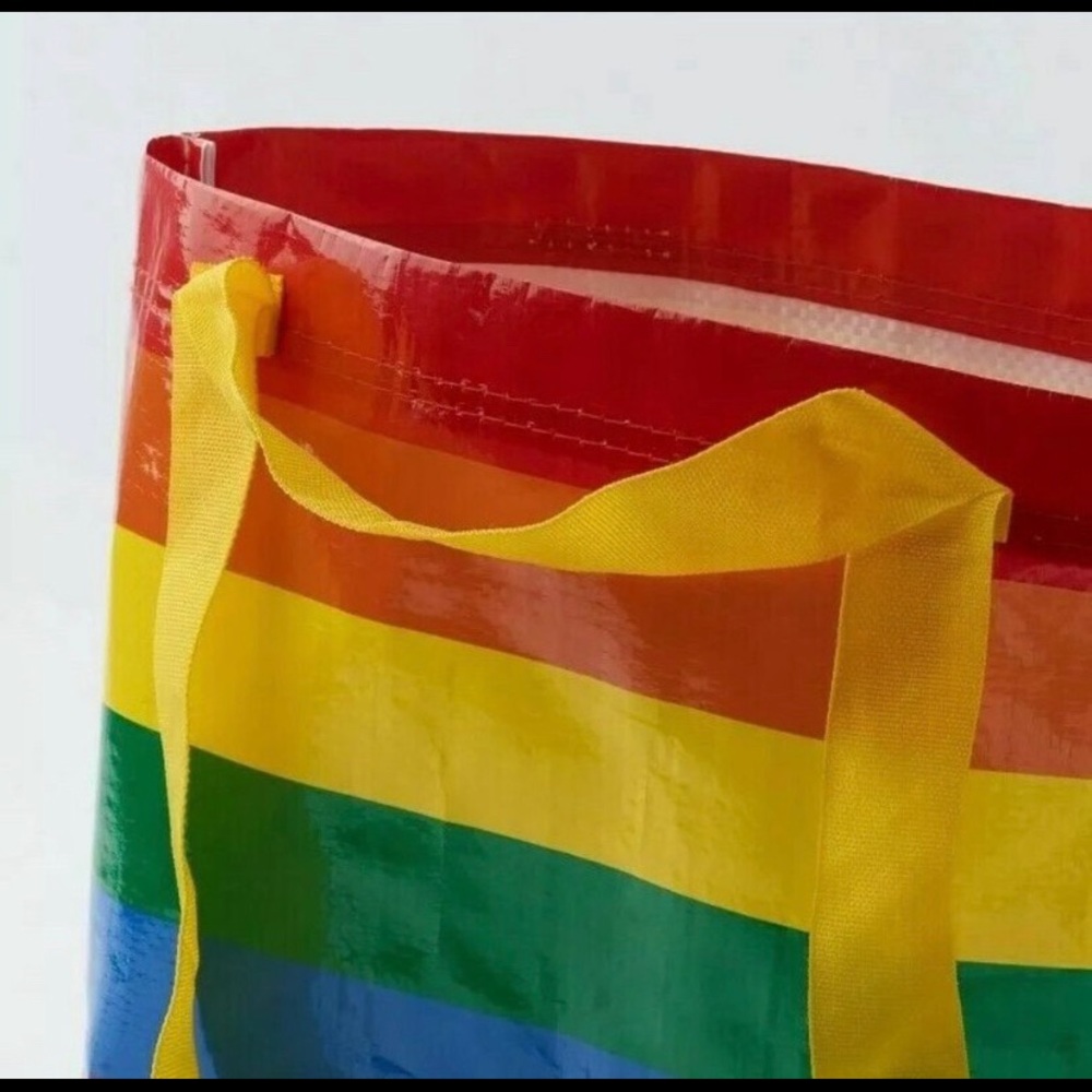 IKEA STORSTOMMA Rainbow Pride SMALL Tote Bag - Picture 2 of 5